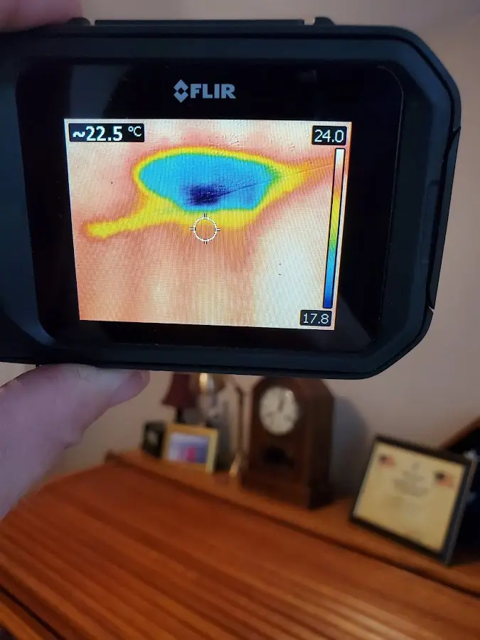 Thermal imaging inspection for water damage in Lakehills