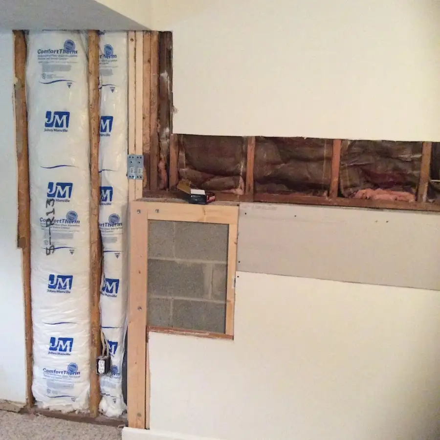 Wall insulation replacement during Contents Cleaning & Restoration in Lakehills